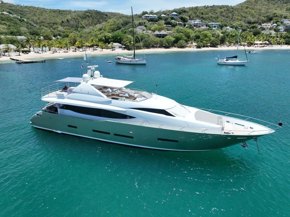 Peri Yachts 29M MANATEA on the water in St Barth